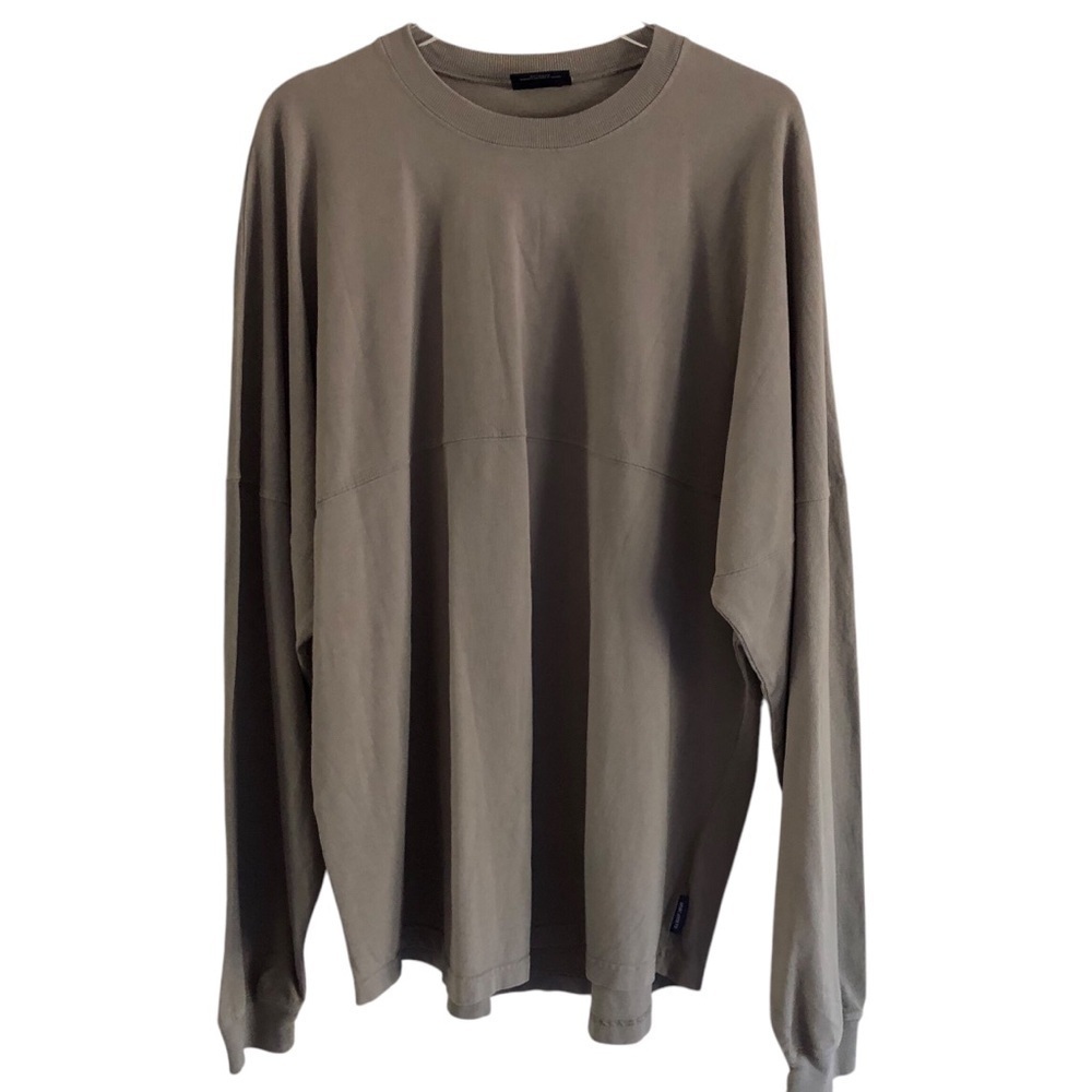 Spirit Jersey Long Sleeve Unisex Pullover Solid Gray XL